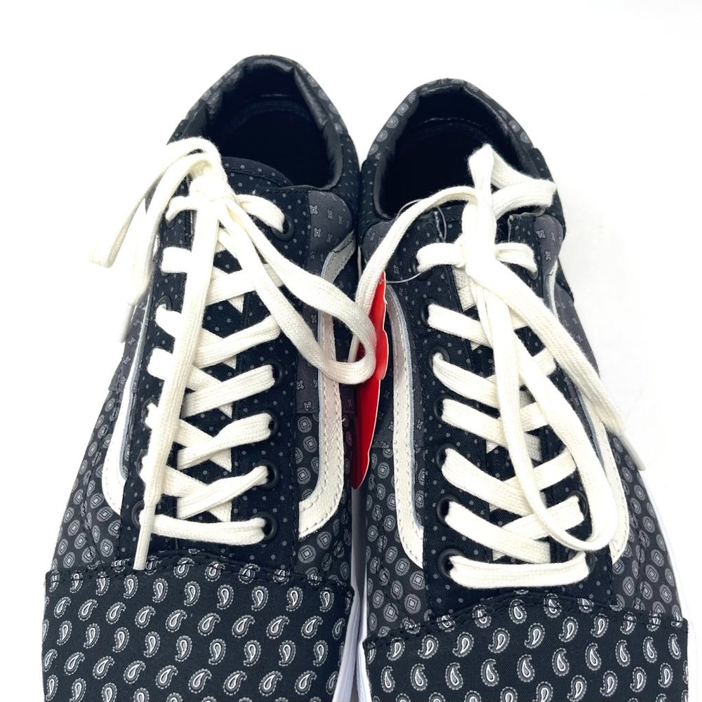 Vans Old Skool Black Womens Size Low Top Skateboarding White Canvas VN0A3WKT9XJ - Picture 5 of 11